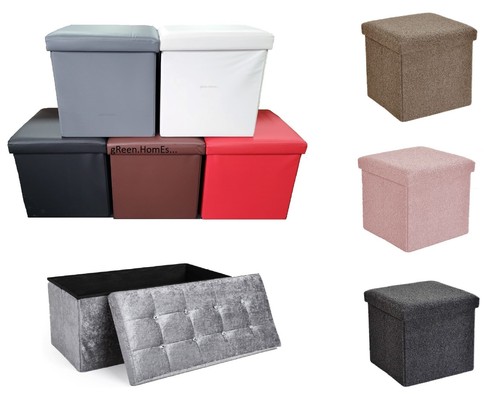 Ottoman storage box folding - ottoman,