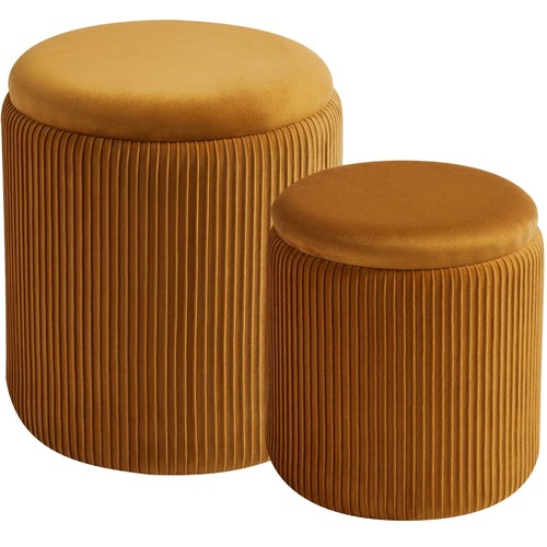 Blexa round set ottoman - set,