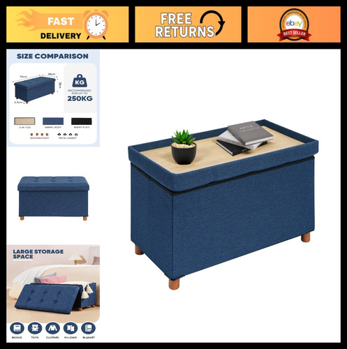 Storage ottoman with tray - storage,