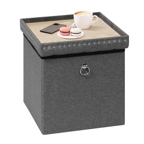 Folding ottoman storage cube - storage,