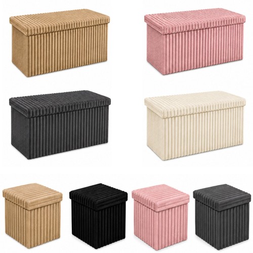 Foldable storage box ottoman - storage,