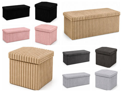 Foldable storage ottoman - foldable,