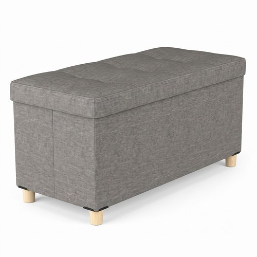 Folding storage ottoman bench - folding,