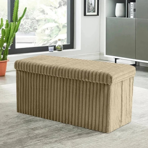 Ribbed foldable ottoman - , gc