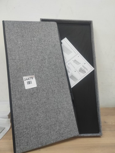 Grey ottoman storage box - grey,