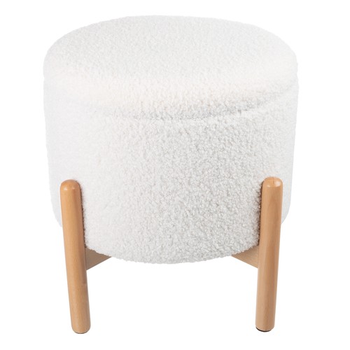 Storage ottoman round - 16.5",