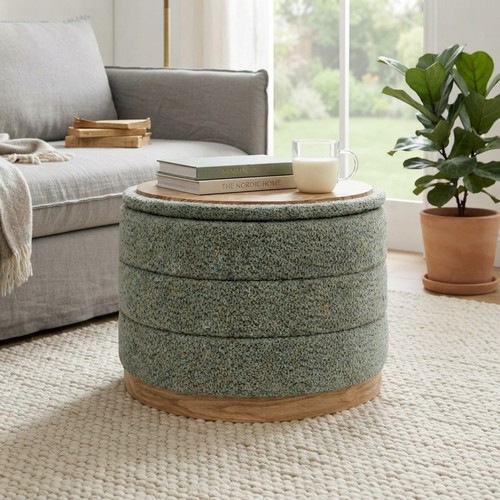 Elegant round chenille storage - elegant,