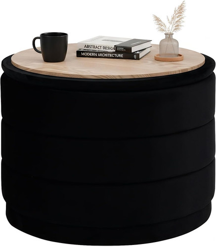 Stylish round velvet storage - stylish,