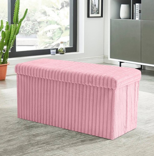 Ribbed foldable ottoman - gc,