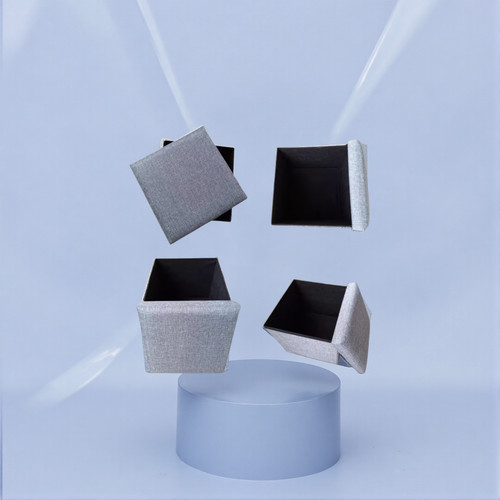 40cm cube grey foldable - 40cm,