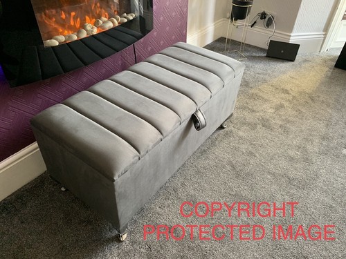 Ottoman storage box - storage, panel