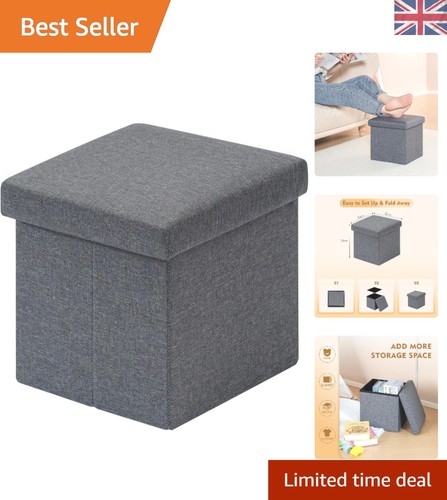 Elegant grey ottoman storage - elegant,