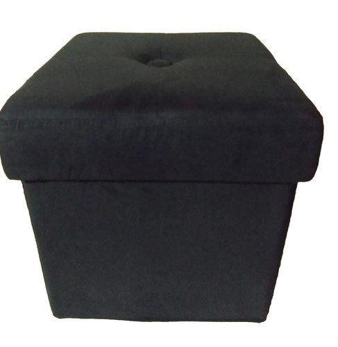 Faux suede tufted collapsible - tufted,